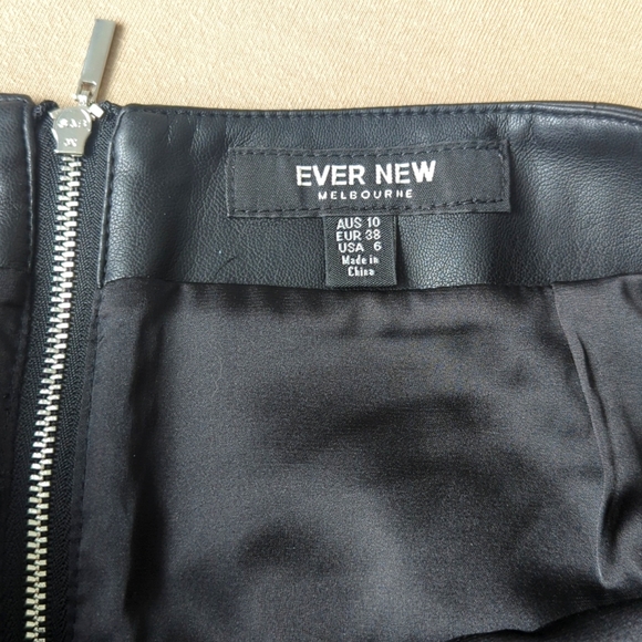 Ever New Melbourne faux leather skirt 6 - Picture 3 of 5